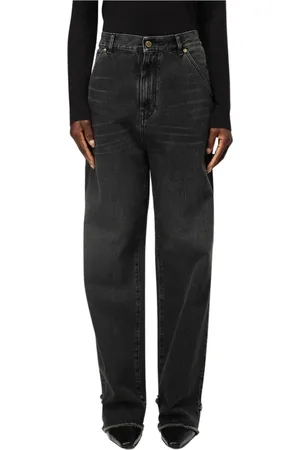 DARKPARK Jeans, Dame, Sort, W27, Bomuld, Sorte Wide Leg Jeans