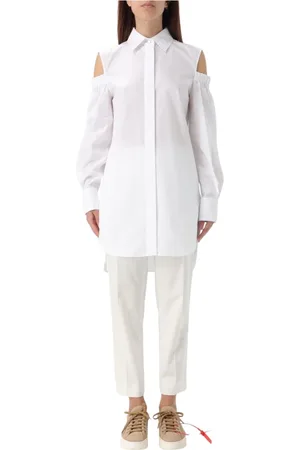 Max Mara Bluser & Skjorter, Dame, Hvid, XS, Bomuld, Hvid Poplin Skjorte, Elegant Stil
