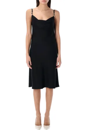 VERSACE Kjole, Dame, Sort, S, Satin, Satin Mini Kjole Enver