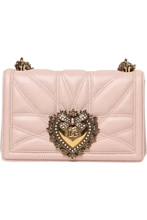 Dolce & Gabbana Taske, Dame, Lyserød, ONE SIZE, Uld, Quiltet skuldertaske i Blush