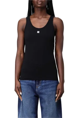 Armani Exchange Top, Dame, Sort, XS, Bomuld, Sort Bomuld Tank Top