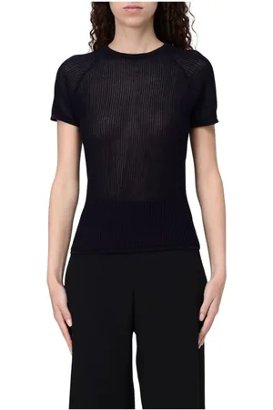 Paloma Wool Top, Dame, Blå, M, Uld, Marine Grafisk T-shirt
