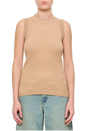 Sportmax Top, Dame, , XS, Uld, Elegant V-Neck Top