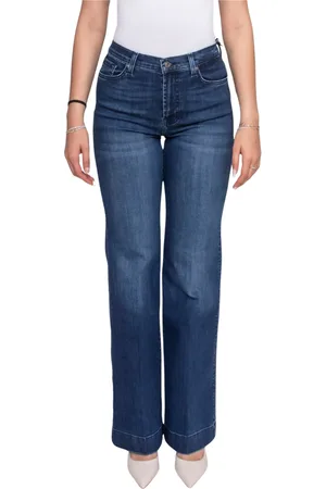 7 for all Mankind Jeans, Dame, Blå, W25, Denim, Denim Dojo Bukser til Kvinder