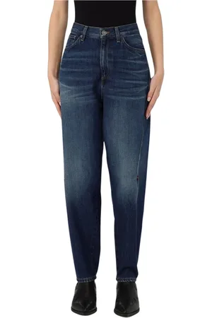 Dondup Jeans, Dame, Blå, W25, Bomuld, Blå Relaxed Fit Jeans