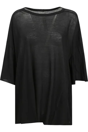 Rick Owens Top, Dame, Sort, ONE SIZE, Bomuld, Bomuld Jersey T-shirt