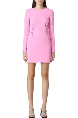 Chiara Ferragni Kjole, Dame, Lyserød, XS, Uld, Fuchsia Embellished Kjole