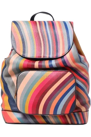 Paul Smith Taske, Dame, Flerfarvet, ONE SIZE, Uld, Levende Multifarvet Rygsæk med Lynlås