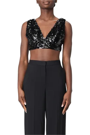 Serafini Top, Dame, Sort, S, Sort Blondekant Top