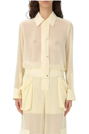 Pinko Bluser & Skjorter, Dame, , 2XS, Elegant Button-Up Skjorte med Detaljer