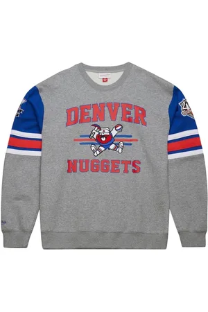 Mitchell & Ness Sweathshirts & Hoodies, Herre, Grå, M, Denver Nuggets Vintage Logo Crewneck