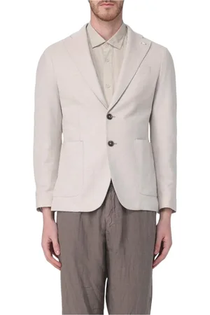 Manuel Ritz Jakke, Herre, , S, Uld, Klassisk Blå Blazer ToKnaps Revers