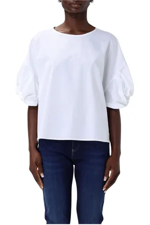 Emporio Armani Bluser & Skjorter, Dame, Hvid, S, Hvid Button-Up Skjorte