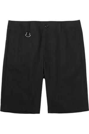 Moncler Shorts, Herre, Sort, XL, Sorte Gabardine Shorts