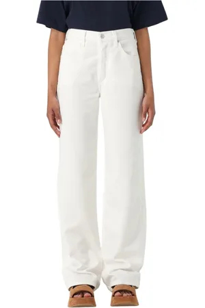 Citizens of Humanity Jeans, Dame, Hvid, W29, Uld, Hvid Wide Leg Jeans Stilfuld Alsidig