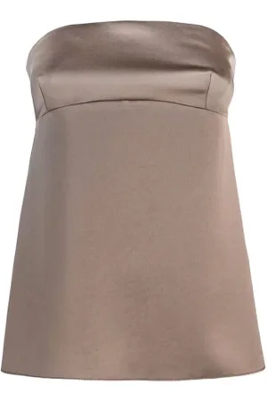 Patrizia Pepe Top, Dame, Brun, M, Polyester, Brun Top Polyester Håndvask