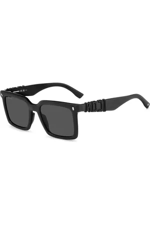 Dsquared2 Tilbehør, Dame, Sort, 53 MM, Sorte solbriller til modebevidste kvinder