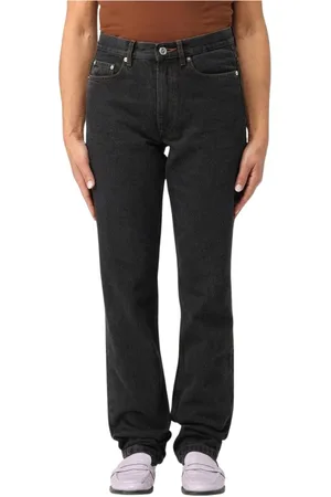 A.P.C. Jeans, Dame, Sort, W27, Tyl, Klassiske Sorte Jeans Afslappet Pasform