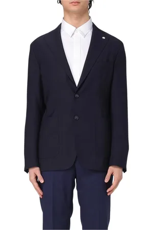 Manuel Ritz Jakke, Herre, Blå, 2XL, Elegant Blå Blazer med Lomme
