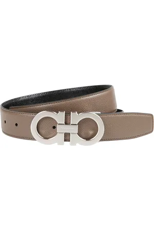 Salvatore Ferragamo Tilbehør, Herre, Brun, 90 CM, Uld, Stilfuldt læderbælte til mænd