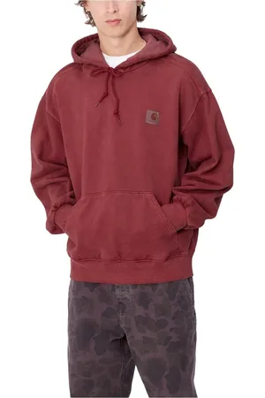 Carhartt Sweathshirts & Hoodies, Herre, Rød, L, Bomuld, Scarlet Hooded Vista Sweatshirt
