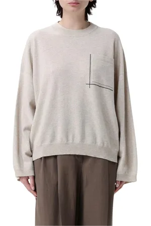 Brunello Cucinelli Strik, Dame, , XS, Cashmere, Cashmere Pullover Relaxed Fit