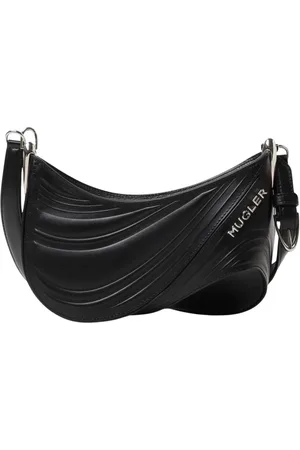 MUGLER Taske, Dame, Sort, ONE SIZE, Uld, Quiltet læder skuldertaske