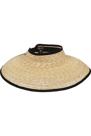 Borsalino Tilbehør, Dame, Brun, ONE SIZE, Sort Siv Skygge Hat