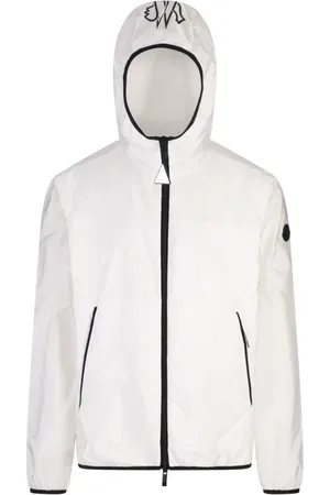 Moncler Jakke, Herre, Hvid, L, Uld, Hvide Vinterfrakker