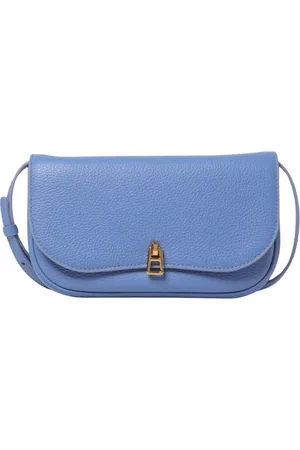 Coccinelle Taske, Dame, Blå, ONE SIZE, Læder, Beige Læder Crossbody Taske
