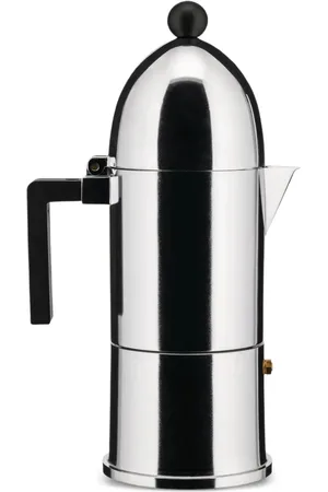 Alessi Home, unisex, Grå, ONE SIZE, Tyl, Stål Kaffemaskine Dome Style