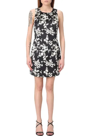 Elisabetta Franchi Kjole, Dame, Hvid, S, Gul Blomstret Mini Kjole