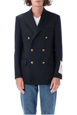 Golden Goose Jakke, Herre, Blå, XL, Uld, Double-Breasted Dave Blazer