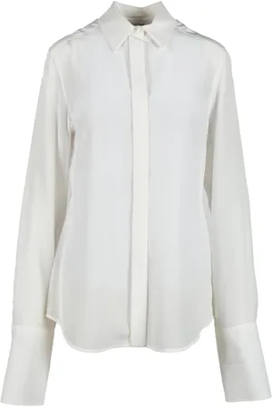 Sportmax Bluser & Skjorter, Dame, Hvid, S, Silkeskjorte