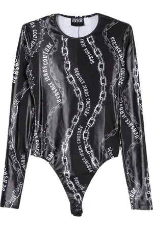 VERSACE Top, Dame, Flerfarvet, XS, Kæde Print Mini Kjole