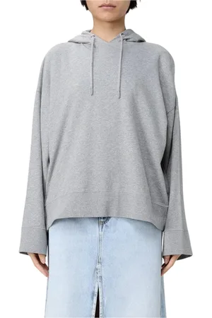 SEMICOUTURE Sweathshirts & Hoodies, Dame, Grå, L, Grå Hyggelig Strik Sweatshirt Sweater