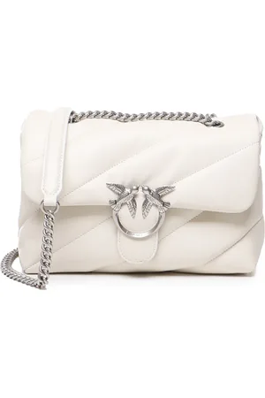 Pinko Taske, Dame, Hvid, ONE SIZE, Bomuld, Stilfulde Bomuld Elastan Tasker