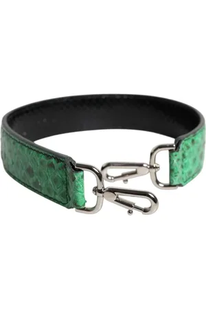Dolce & Gabbana Taske, Dame, Grøn, ONE SIZE, Uld, Eksotisk Python Læder Skulderrem