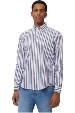 HARMONT&BLAINE Skjorte, Herre, Flerfarvet, 2XL, Bomuld, Multifarvet Stribet Skjorte
