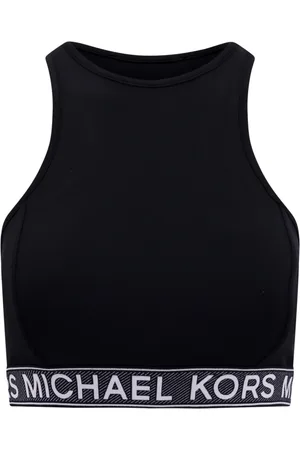 Michael Kors Top, Dame, Sort, XS, Nylon, Nylon Crop Top