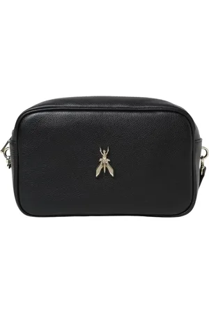 Patrizia Pepe Taske, Dame, Sort, ONE SIZE, Læder, Sort læder crossbody taske
