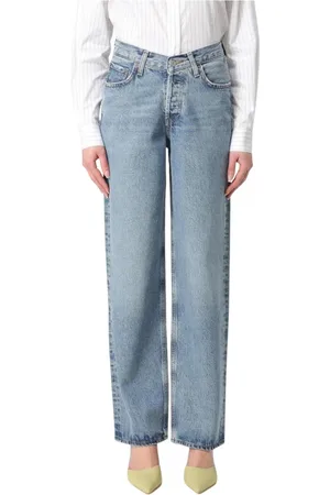AGOLDE Jeans, Dame, Blå, W25, Denim, Vintage Wide Leg Jeans