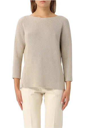 Fabiana Filippi Strik, Dame, , L, Elegant Boat Neck Sweater