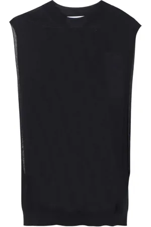 Sportmax Strik, Dame, Sort, S, Uld, Elegant Sort Uldvest
