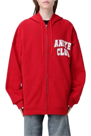 ANIYE BY Sweathshirts & Hoodies, Dame, Rød, S, Uld, Rød ZipUp Hoodie