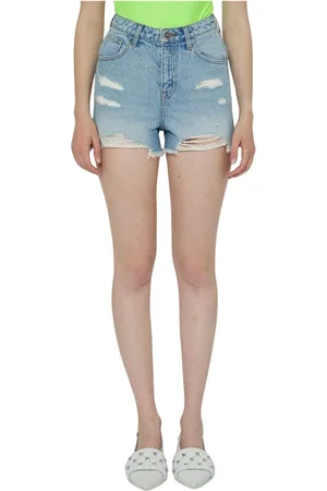 John Richmond Shorts, Dame, Blå, W31, Denim, Shorts i lyse denimvask