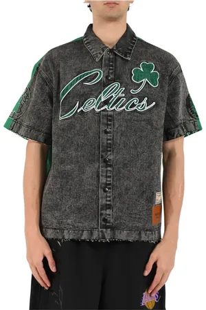 Purple Brand Skjorte, Herre, Sort, L, Læder, Boston Celtics Skjorte