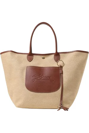 Longchamp Taske, Dame, , ONE SIZE, Uld, Grøn Straw Tote Taske