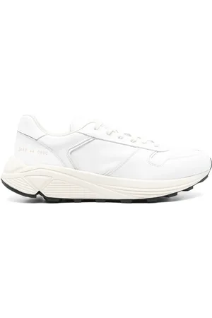COMMON PROJECTS Sko, Herre, Hvid, 45 EU, Hvide Snøresko Flad Gummisål