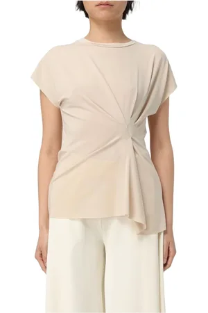 Kaos Bluser & Skjorter, Dame, , 2XS, Uld, Asymmetrisk Draperet Top